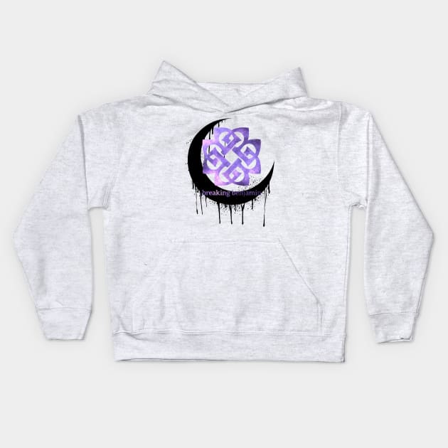 BB Dripping Moon Kids Hoodie by Ragnariley